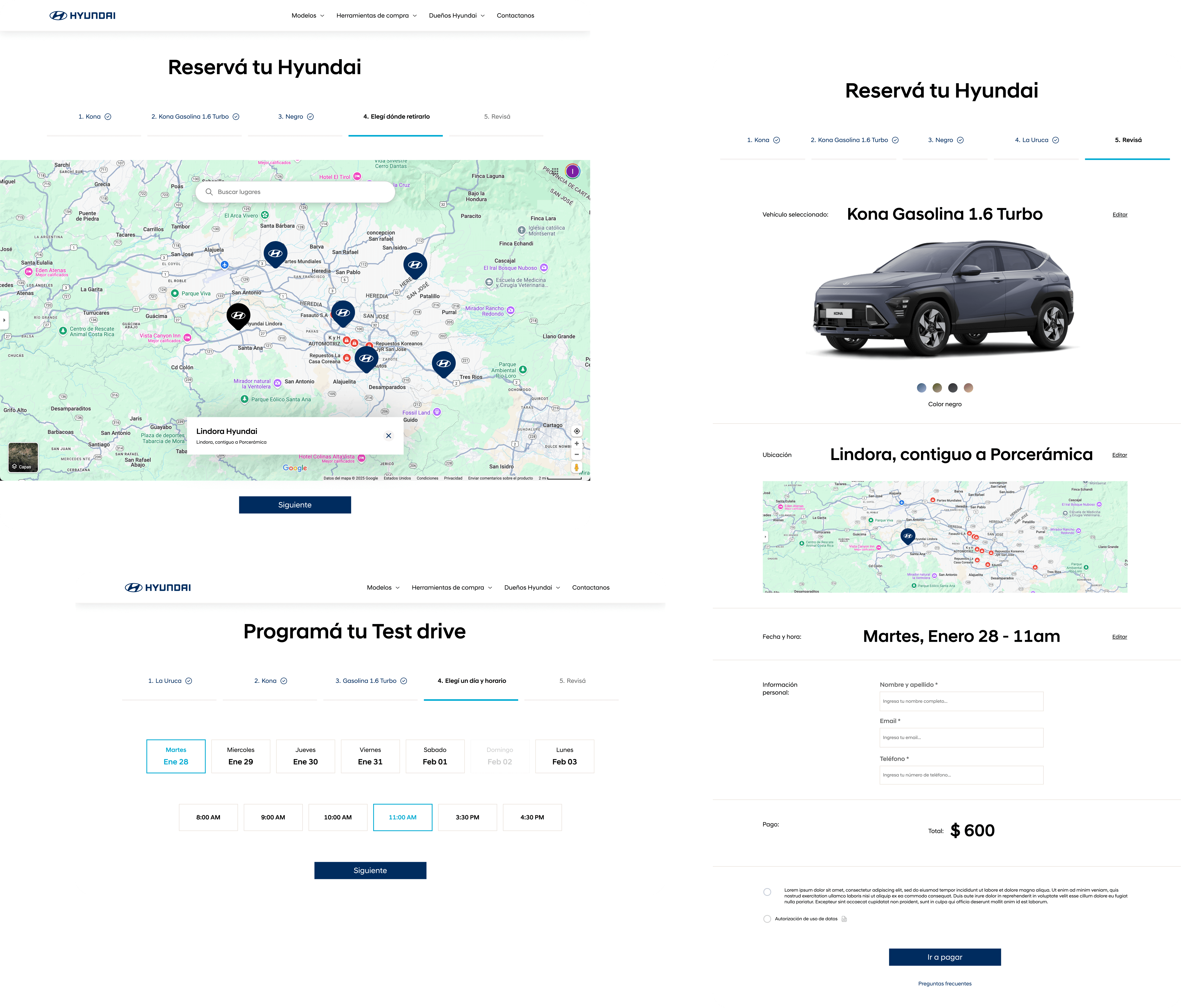Hyundai - Diseño web y catálogo de vehículos